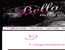 Tablet Screenshot of bellabichons.com